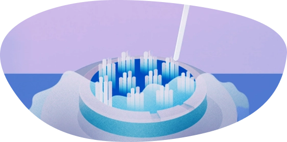 Graphic of egg freezing canister